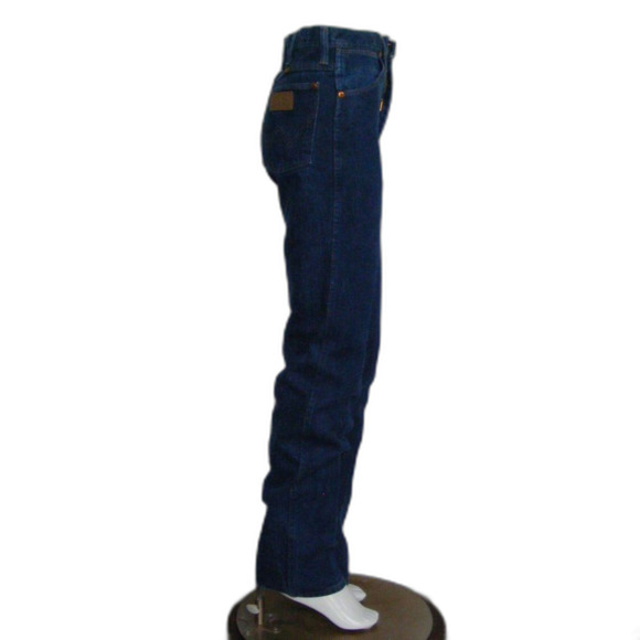 Vintage WRANGLER Jeans, 28, Dark Wash, Straight Leg, Made in USA, 100% Cotton - Picture 6 of 11